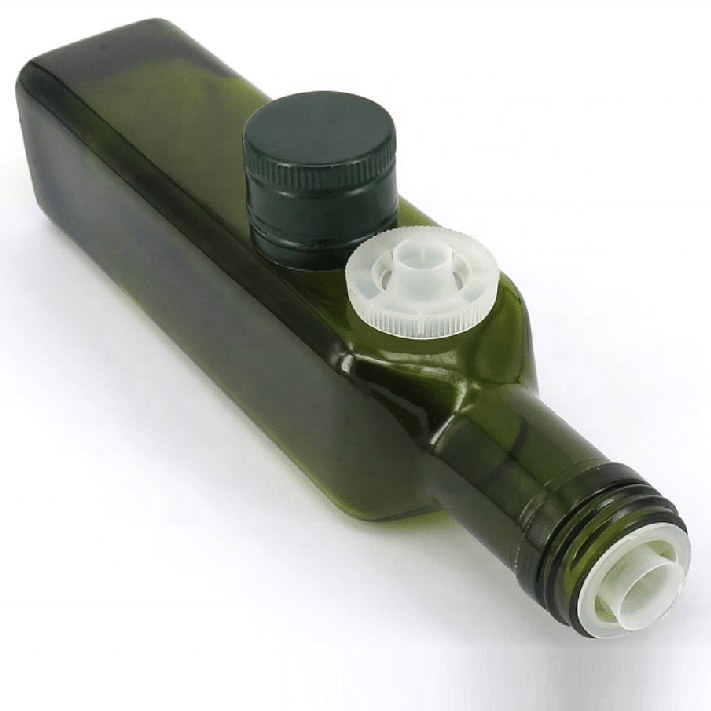 Wholesale 31.5mm Metal Aluminum Screw Cap with Plastic Pourer Insert for Olive Oil Glass Bottles