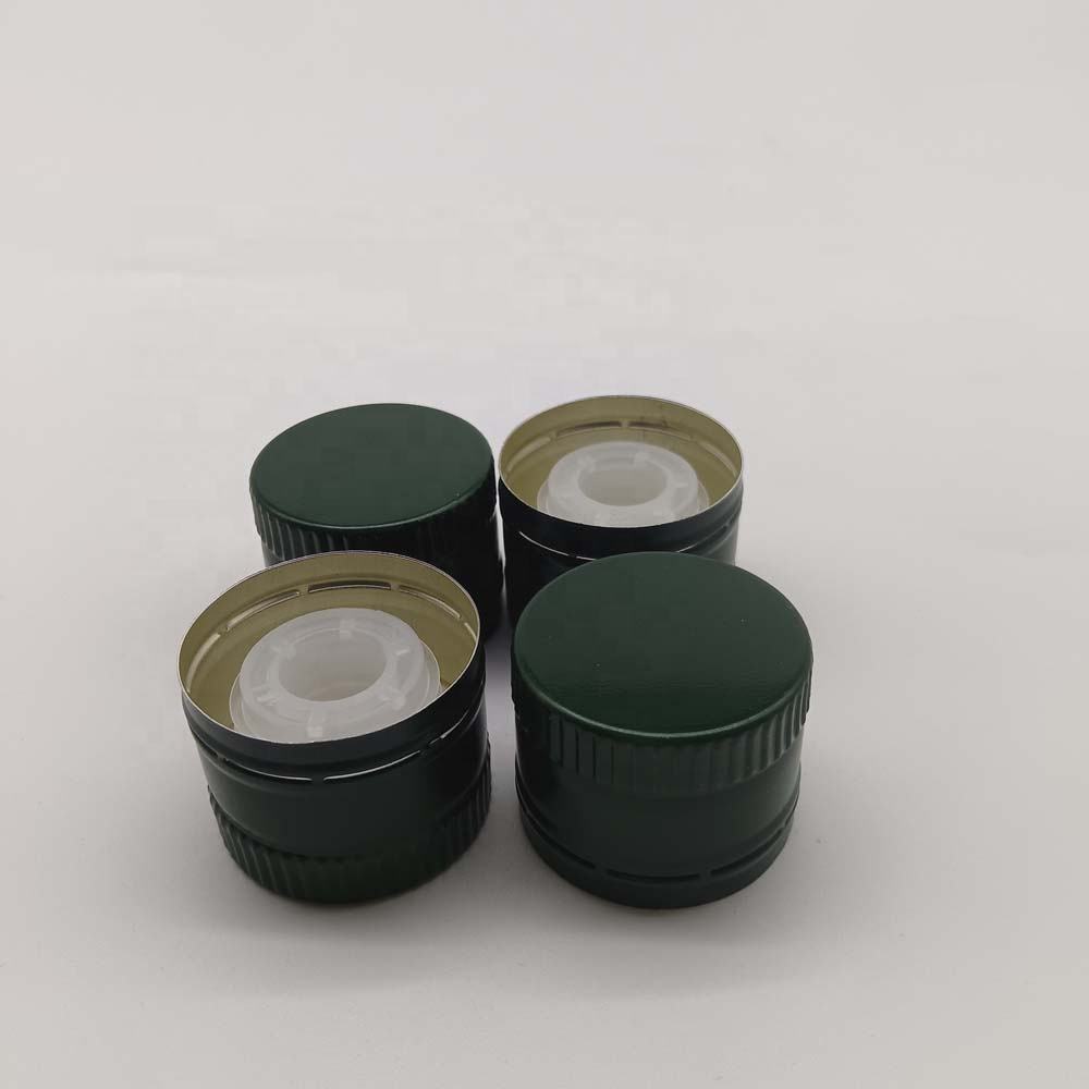 Wholesale 31x24mm Aluminum Olive Oil Bottle Cap with Inner Plug Set for Food Packaging