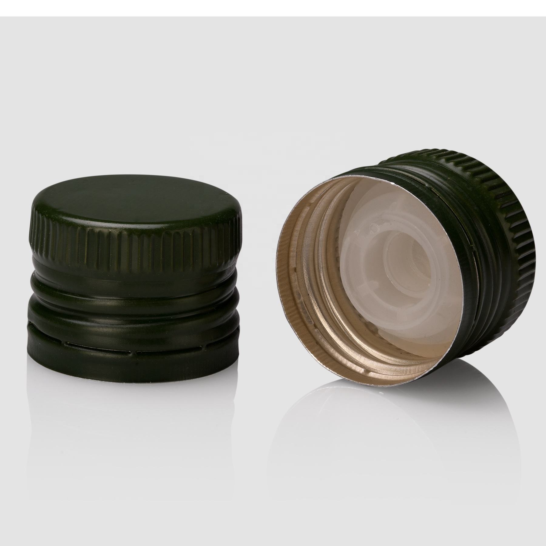 Custom Aluminum Olive Oil Bottle Caps Non-Spill Screw Closures