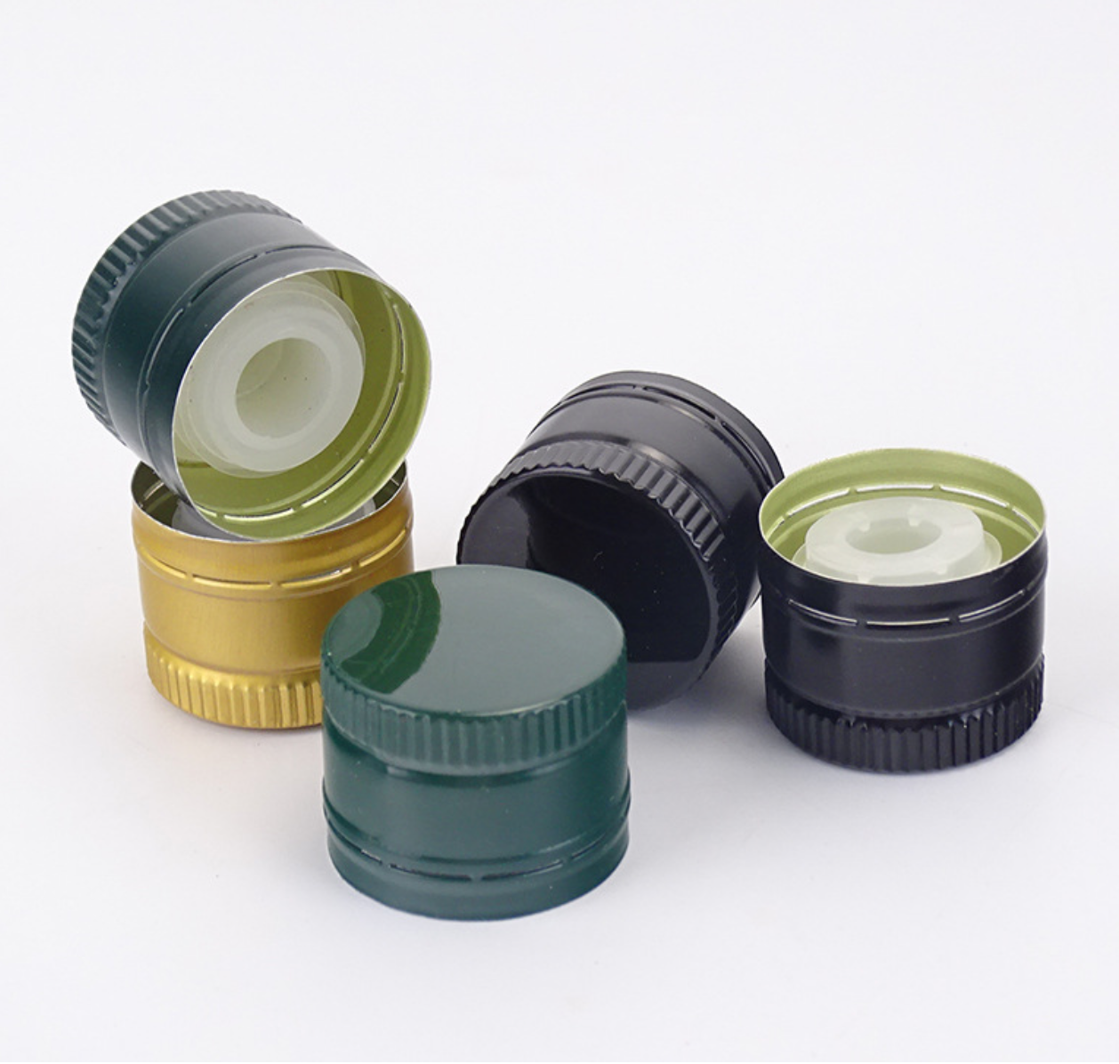 Wholesale Aluminum-Plastic Bottle Cap Metal Closure Suitable for Olive Oil and Wine Glass Bottles