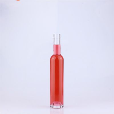 Wholesale Clear 200 ml Glass Fruit Wine Bottle with Cork 