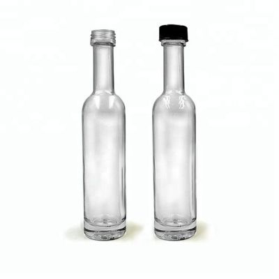 Mini 100ml clear glass spirit bottle