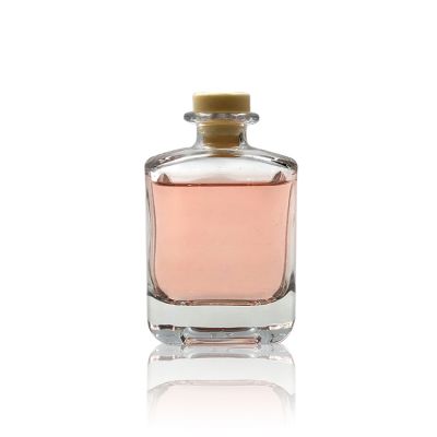  Crystal glass vodka bottle 200ml liquor bottle with cork 