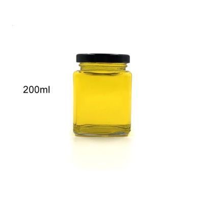 Xuzhou 200ml square honey glass jar