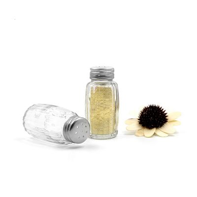 Clear 50ml spice jar glass 