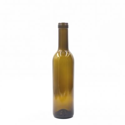  fancy 375ml brown glass wine bottles 
