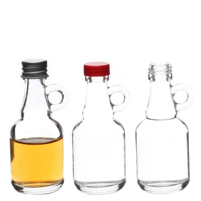 Fancy Mini Liquor bottle 40ml with Handle Wine Glass Bottle 