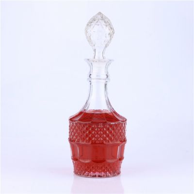 Empty 700 ml white grape wine glass bottle stopper glass bottles surface spirits liquor bottle 