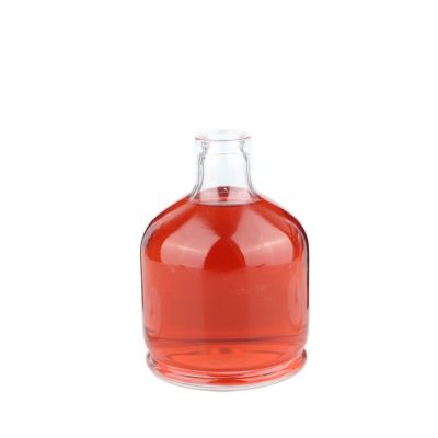 16oz Liquor round bottle for wine Empty glass liquor bottle 