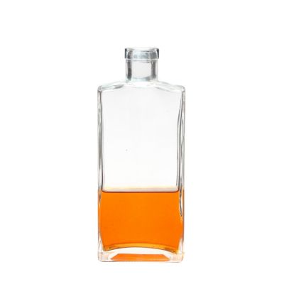 High End Rectangle Clear 750ml Glass Bottle Wine Bottles liquor glass bottle 