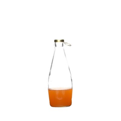 300ml Crown Cap High quality clear Customizable Beverage Glass Bottle 
