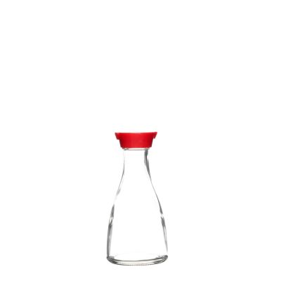 Clear bottle glass oil cruet for kitchen sealed canister wholesale 