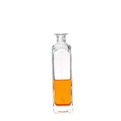 2019 newest 750ml cuboid shaped unbreakable liquor bottle 