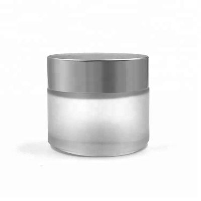 Big size matte glass face mask cosmetic jar 100g 