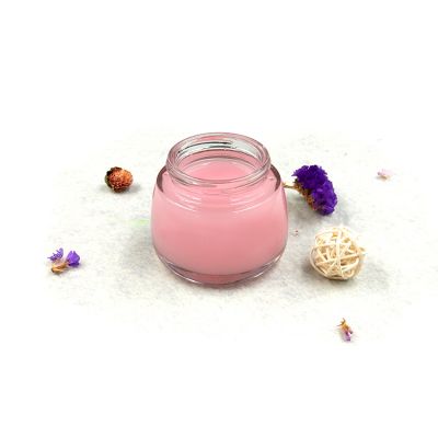 glass cream jar 