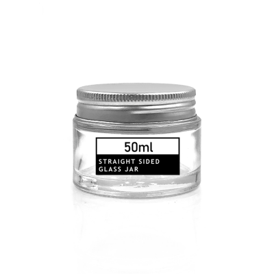 Eco friendly glass cosmetic face cream jar packaging 50ml 