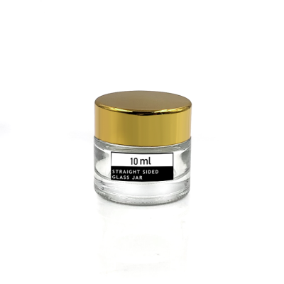 Factory price 10ml glass lip balm empty jar with with inner seal 