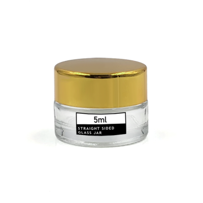 Skincare packaging round 5ml small cosmetic sample glass eye cream jar 