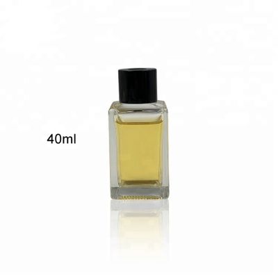 Home decor empty 40ml Square Shape Diffuser Glass Bottle 