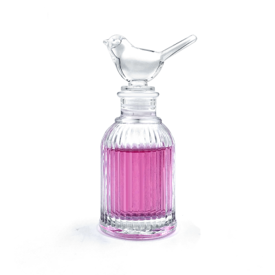 High quality 100ml glass aromatherapay diffuser bottle with cork 