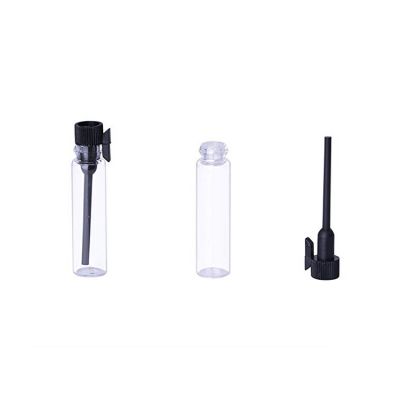 1ml sample use pocket perfume bottle with plastic plug cork