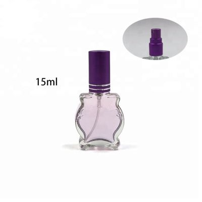 Custom made 15ml gradient color glass small perfume bottles 