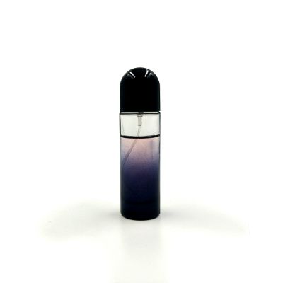 30ml round glass perfume bottle with silver screw spray