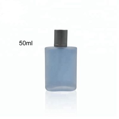 50ML Fashion Portable Frosting Glass Men Perfume Bottle With Aluminum Atomizer 