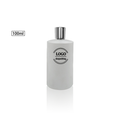 Round white egyptian glass perfume bottle 100ml with mist spray 