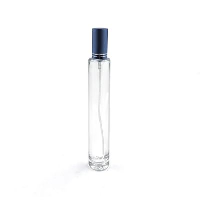 Classic lady fancy transparent brand tall 30ml glass spray perfume bottle