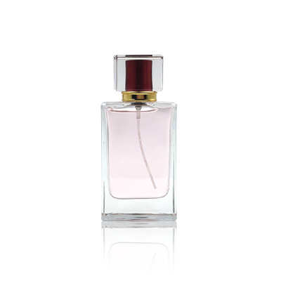 Crystal 50ml crimp perfume bottle glass 