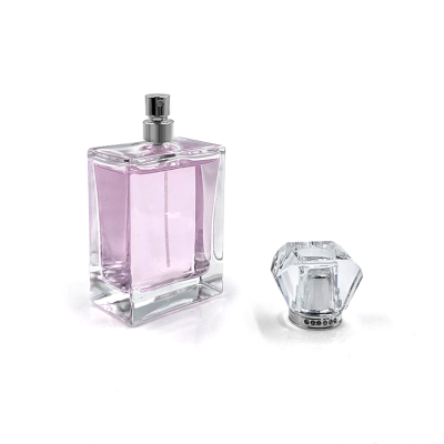 Personal care 100ml square decorative perfume bottles 