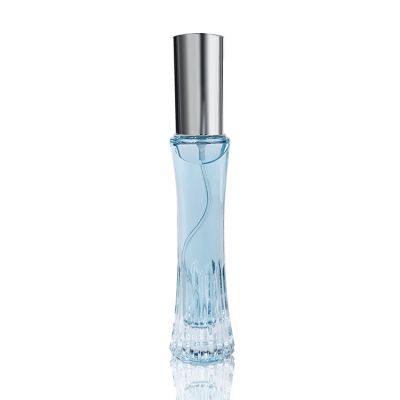 Tall design 20ml refillable glass perfume bottle with twist sprayer 
