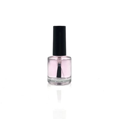 Empty 8ml Luxury Round Nail Polish Bottles with Brush Cap With Black Brush Cap 