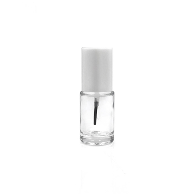 Empty Clear Glass Nail Polish Oil Bottles 5 ml with Brush Cap 