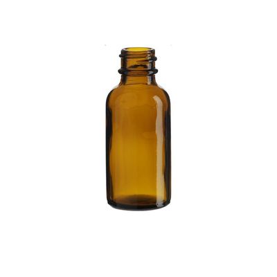 1 oz (30ml) AMBER Boston Round Glass Bottle