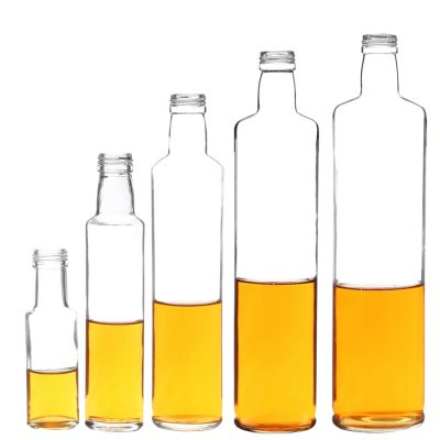 50ml 100ml 250ml 500ml 750ml tube oil glass bottle with screw lid 