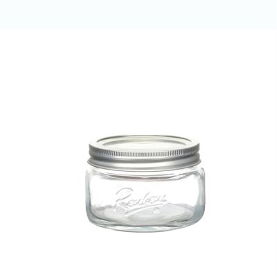 8oz sealed clear large jars glass honey pots with lids wholesale 