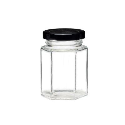 45ml - 730ml food processor empty eco friendly hexagon honey jar 