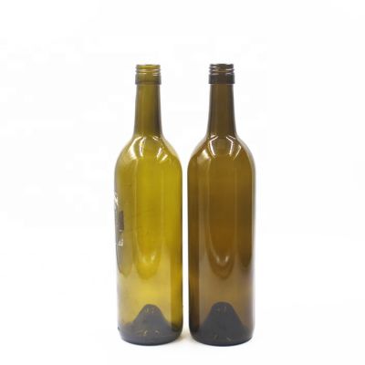 high quality 750ml 75cl screw top bordeaux clear dark amber green empty wine glass bottles 