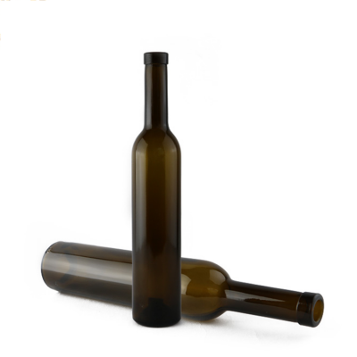 screw top glass wine bottle 500ml green bordeaux wine bottle in china 