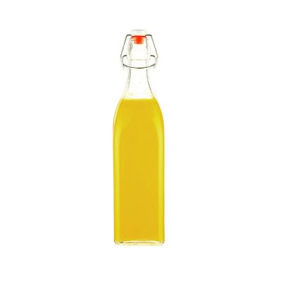 980ml 500ml 250 ml 32oz 16oz 8oz square swing top glass juice beverage bottle 