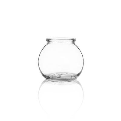 100ml 120ml ball spherical shape glass jelly jelly yojurt jar with lid 