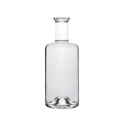 375ml High quality flint clear red glass liquor wine bottles for sale 