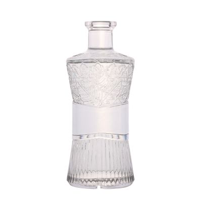 600ml Manufacture best nice engraved carved customized fancy decanter wine bottles 
