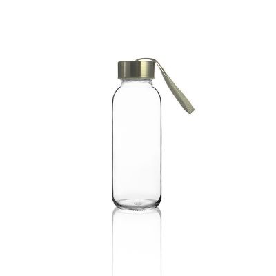 300ml disposable fancy glass water bottle with logo 