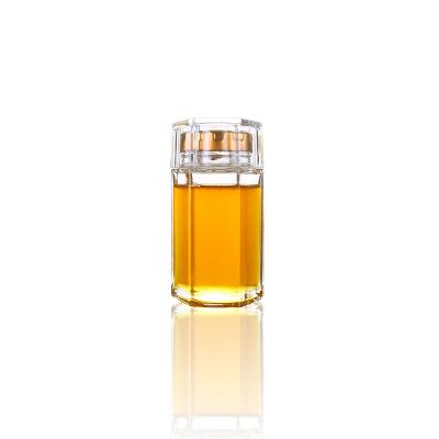 120 ml china mini hexagonal glass honey jar with cover for wedding 