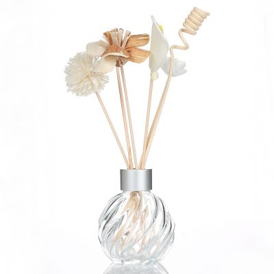 Supplier Wholesale 110ml Pineapple Shaped Perfume Bottles Clear Reed Diffuser Glass Bottle for Fragrance 