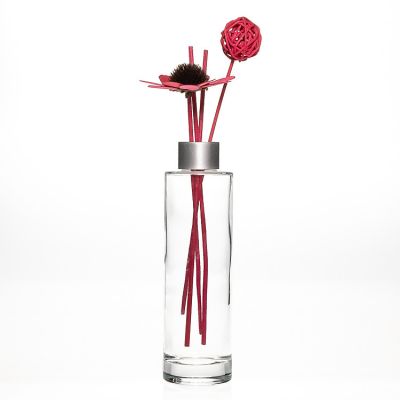 Empty 200 ml Crystal Round Glass Perfume Diffuser Bottle Empty Glass Bottle for Fragrance 