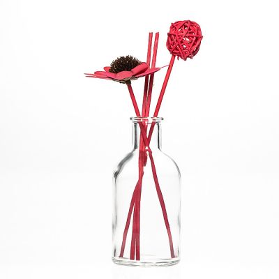 100ml reed oil diffuser glass bottle with natural stick aromatherapy roman bottle